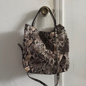 AGL Snakeskin Patterned Shoulder Bag